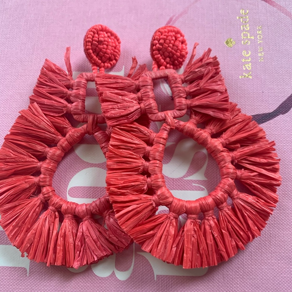 Baublebar raffia drop earrings